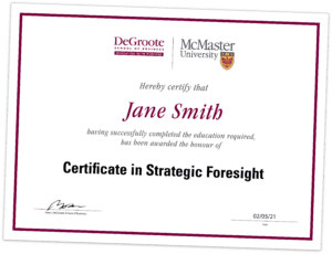 Strategic Foresight Certificate